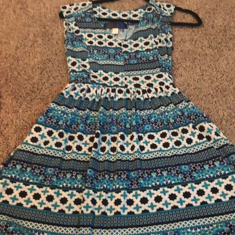 Adorable teal and blue dress